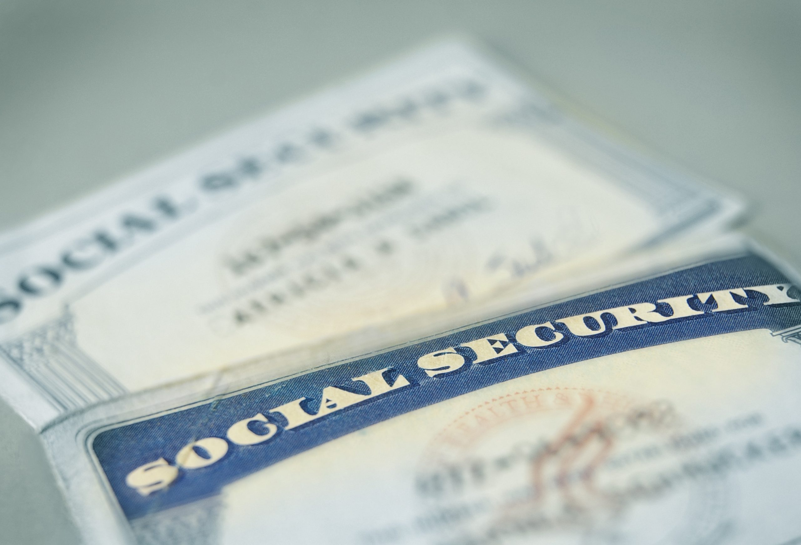 Social security cards demonstrating a social security trace from Clarifacts